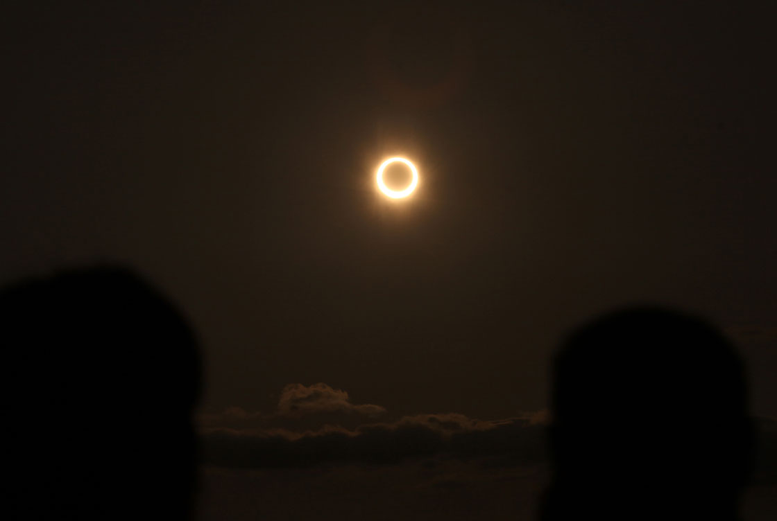 The "ring of fire" as seen from China in 2012.