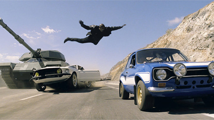 A scene from 'Fast & Furious 6.'.