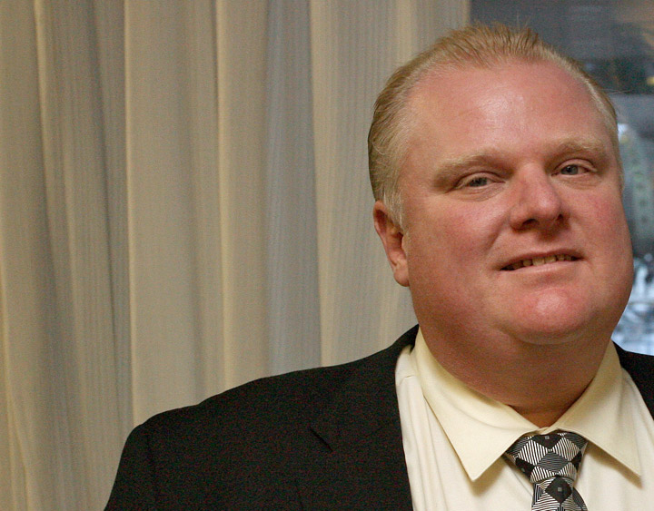 Toronto Mayor Rob Ford pictured in his City Hall office in December 2010.
