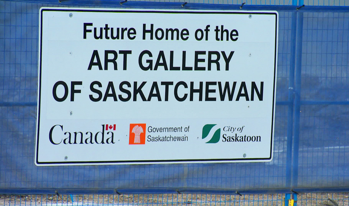 Remai Art Gallery of Saskatchewan construction is underway in Saskatoon.