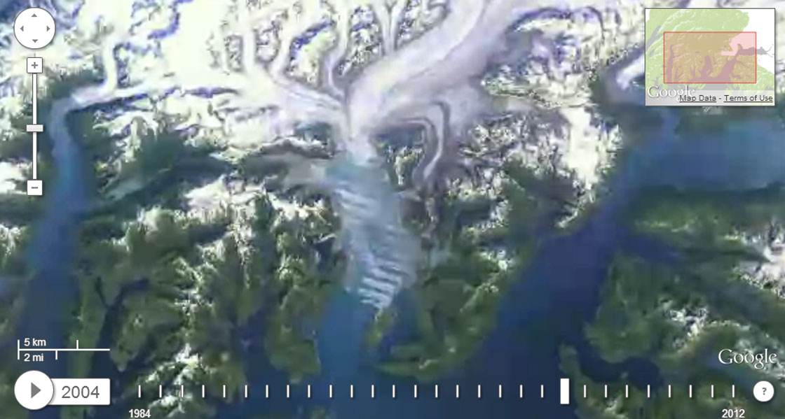 Newly released time lapsed images of the earth’s surface, taken from satellites over the last 20 years, show the progression of some of the world’s ever changing areas.
