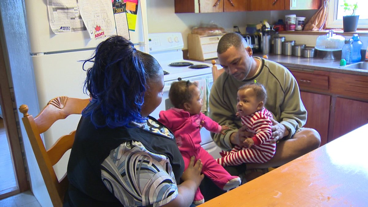 Natasha, her husband Blair, two sons, ages 8 and 11, and 10-month-old baby girls currently live in a small three-bedroom duplex in Dartmouth.