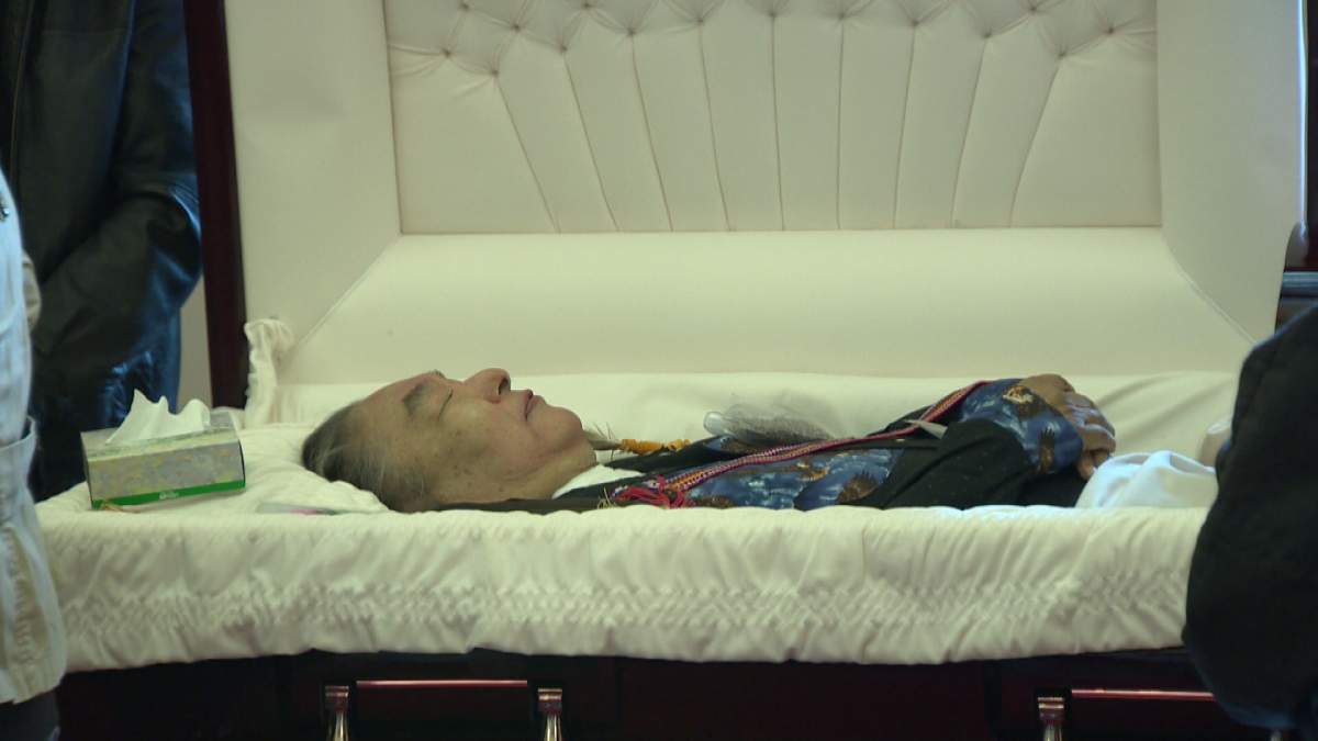 Hundreds of people lined up inside the legislature to pay their respects to Elijah Harper, Monday.