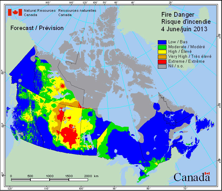 Forest Fire In Canada Map United States Map