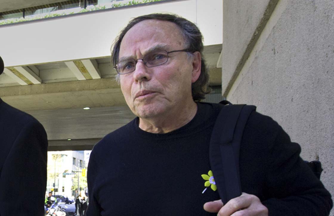 Karl Lilgert, the former B.C. Ferries officer charged with criminal negligence causing death in there sinking of the Queen of the North leaves Vancouver Law courts on April 22, 3013,  in Vancouver, B.C.