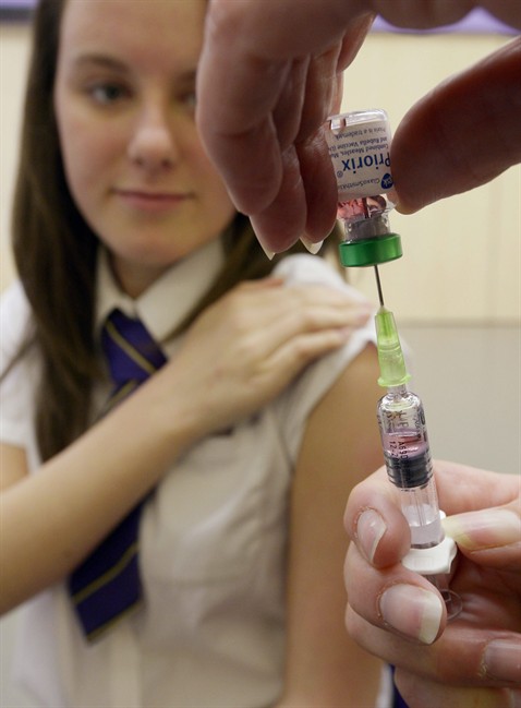 Measles vaccine.