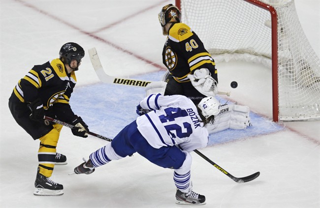 Tyler Bozak will miss the Maple Leafs' game Saturday
night against the Penguins with what the team is calling a
lower-body injury.
