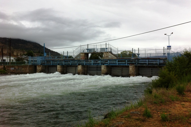 The Okanagan Lake dam in Penticton nearing capacity but officials say releasing more water south is not an option.