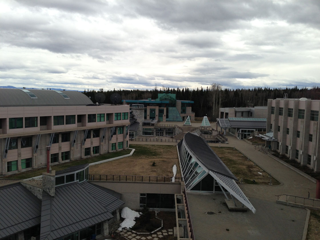 The UNBC campus in Prince George.