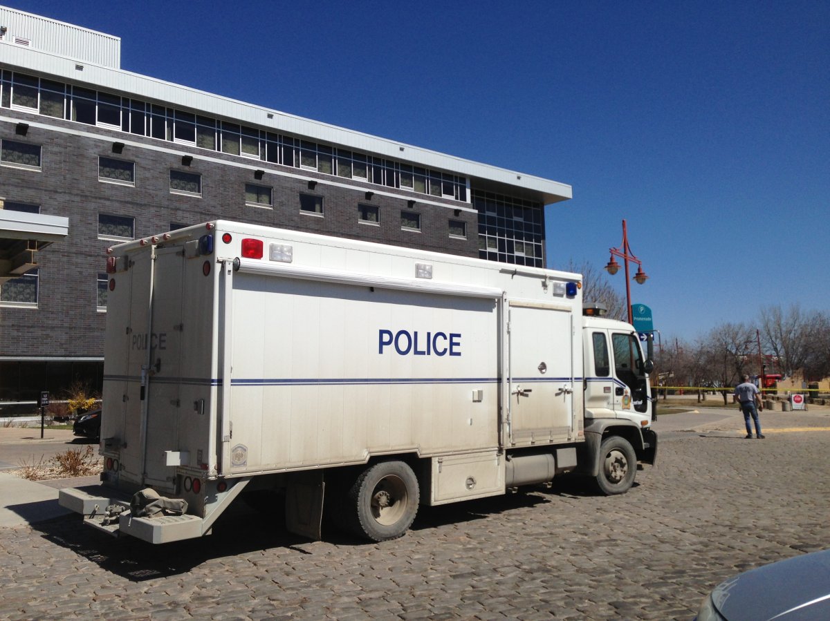 A Winnipeg police bomb unit vehicle in this file photo.