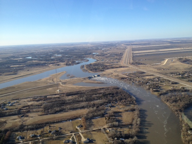 The Red River and Floodway.