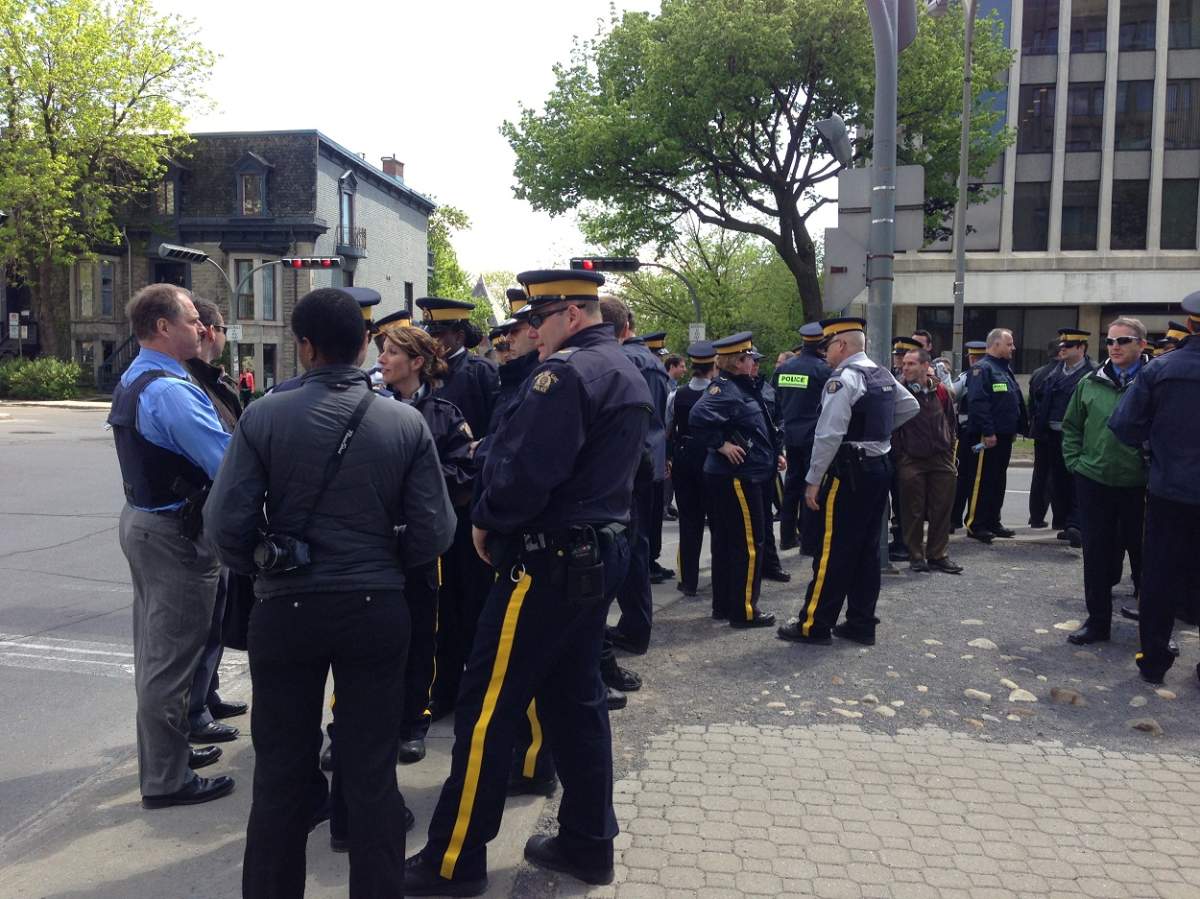 RCMP protest in Montreal