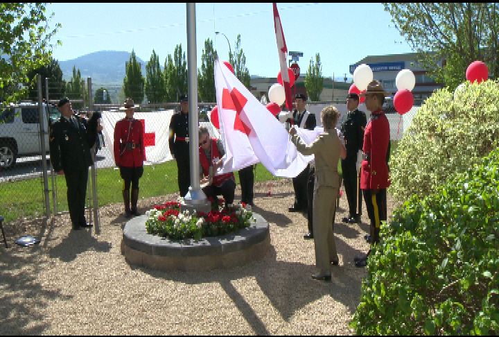 The Kelowna Red Cross branch raised a flag for World Red Cross Day. The Adams Road office will be the first full service disaster operations centre in the BC Interior. 