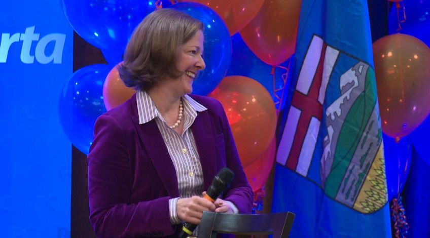 Alberta premier Alison Redford was all smiles at this weekend's PC convention.