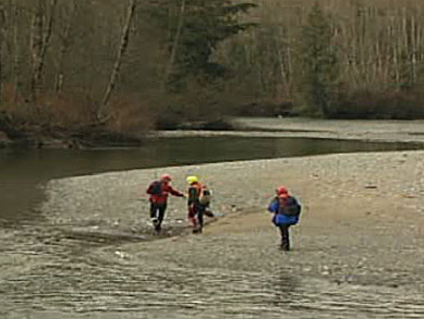 Searchers scour Gold River Creek for the missing teen.