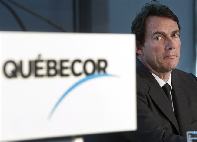Quebecor chief executive Pierre Karl Peladeau