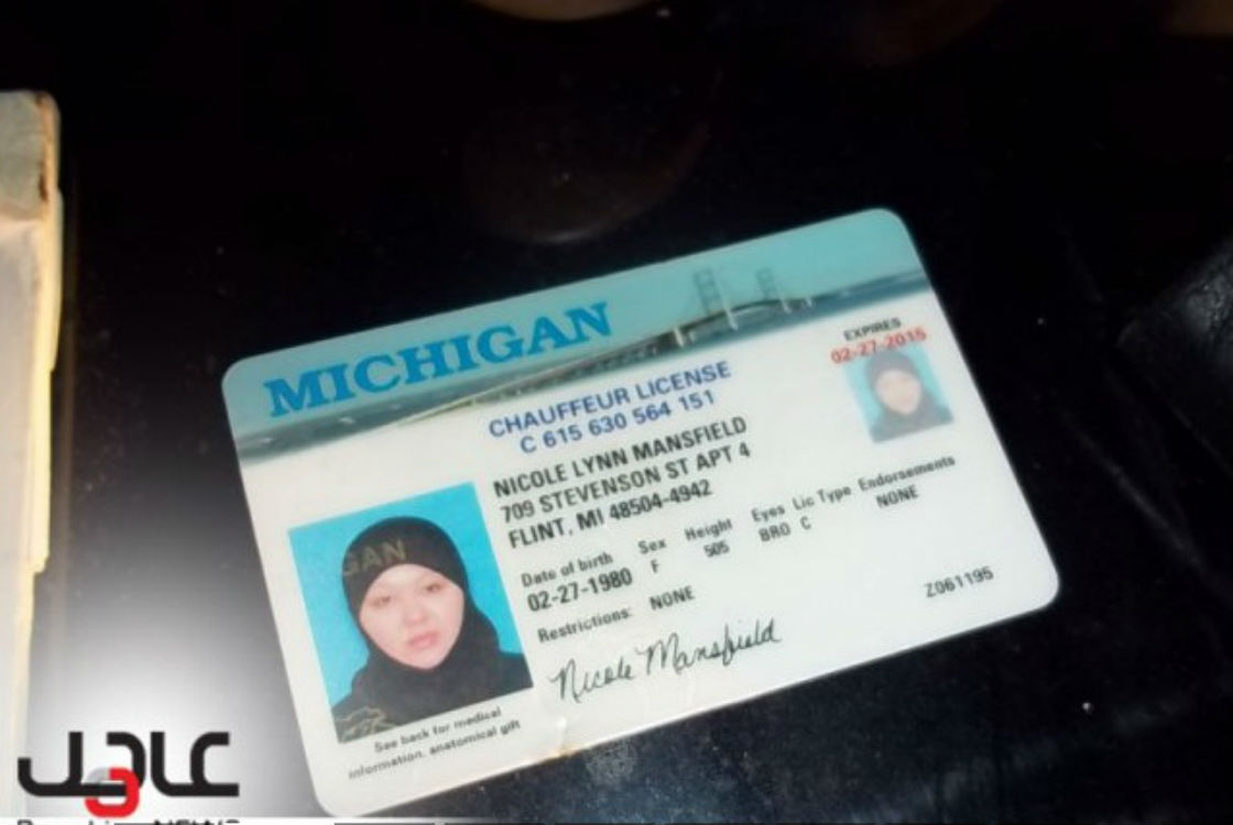 This image posted to the Syrian website Breaking News shows the driver's licence of Nicole Lynn Mansfield. Mansfield was one of three foreigners, believed to be fighting with rebels in Syria, who were killed on Wednesday. 