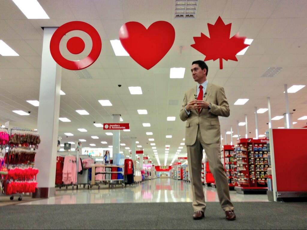 Tony Fisher of Target Canada answers media questions.