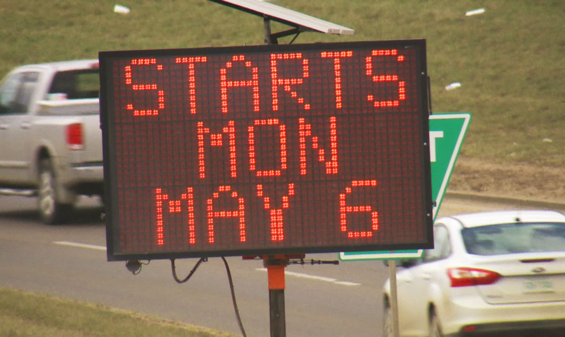 Numerous traffic restrictions around Saskatoon begin on Monday for motorists.