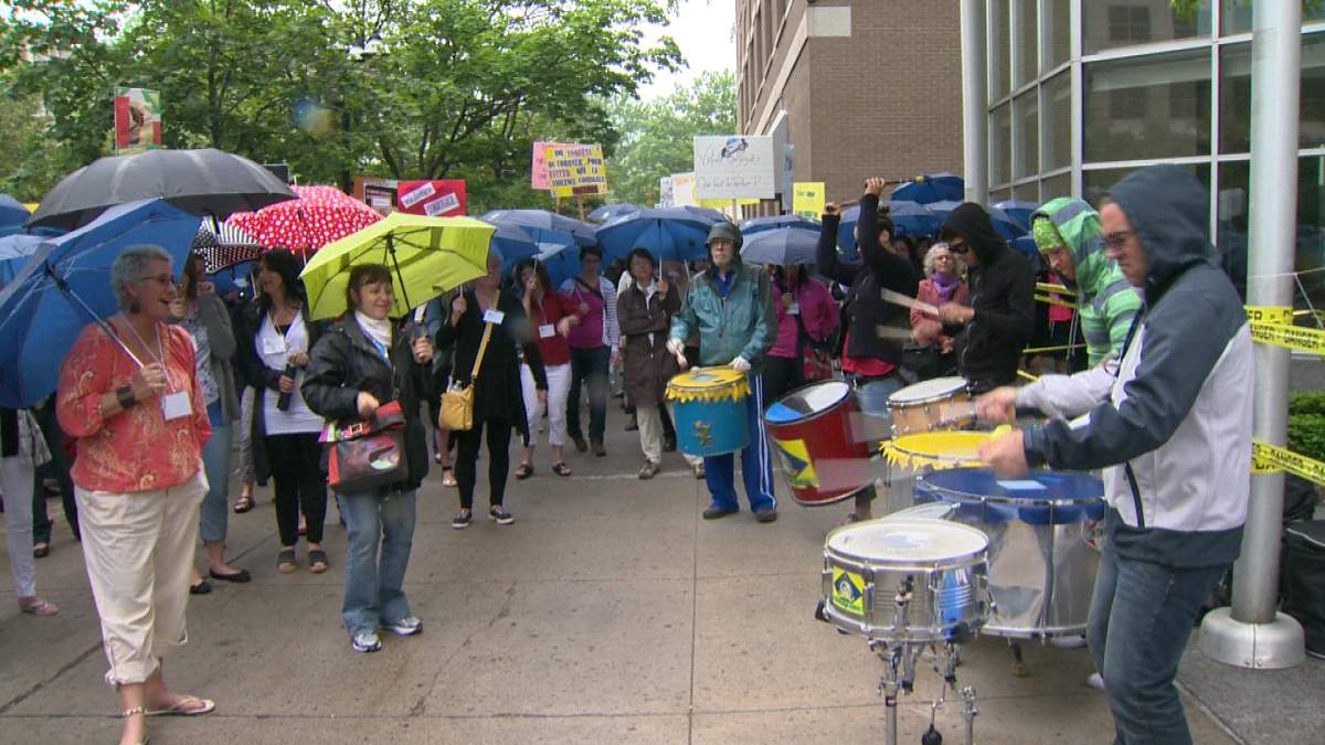 rally domestic violence