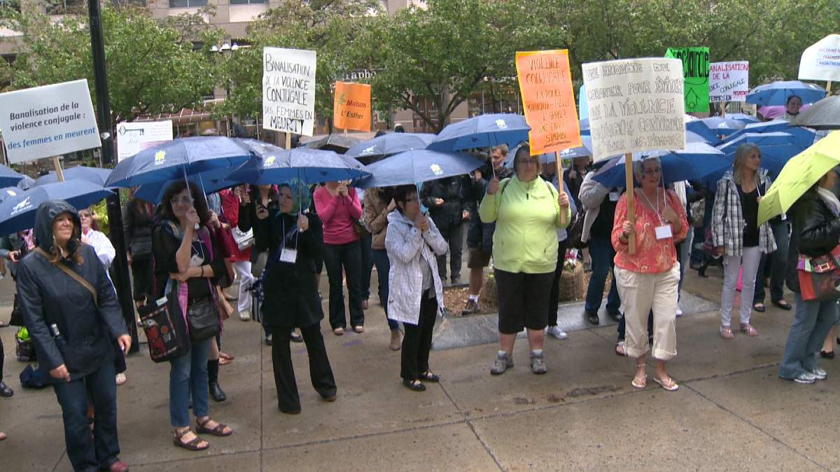 rally domestic violence