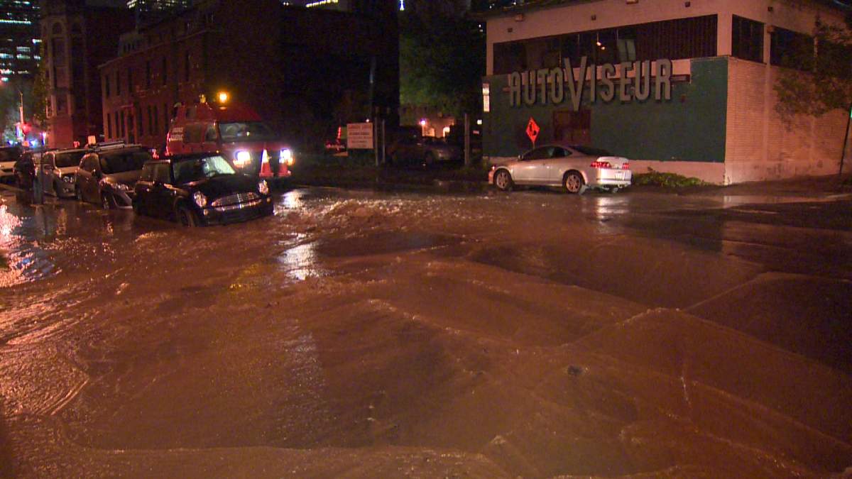 water main break