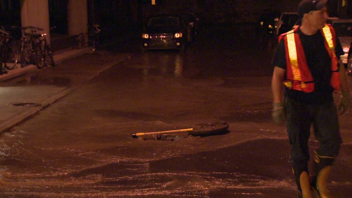 water main break