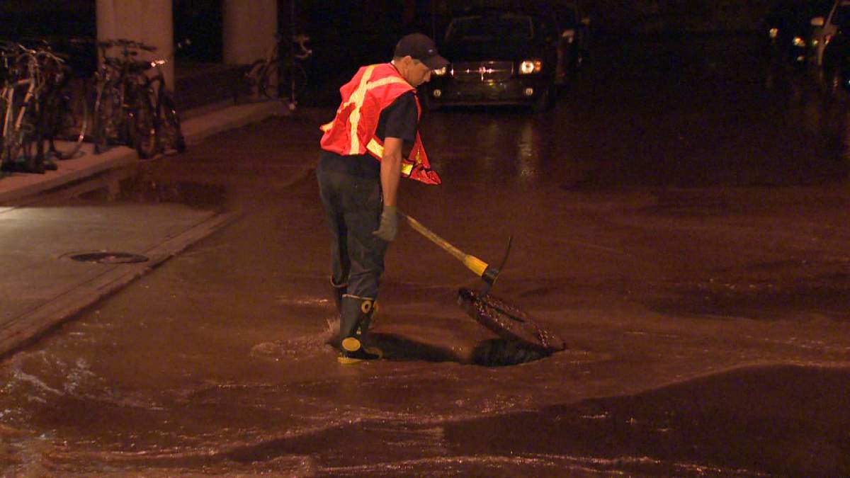water main break