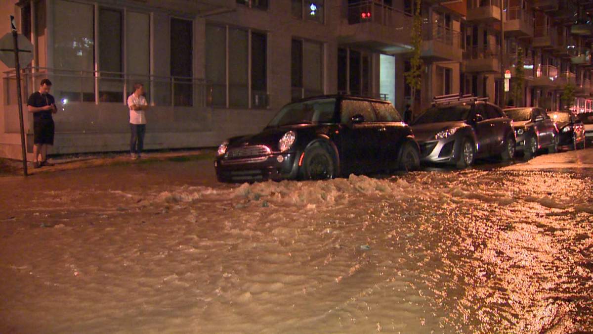 water main break