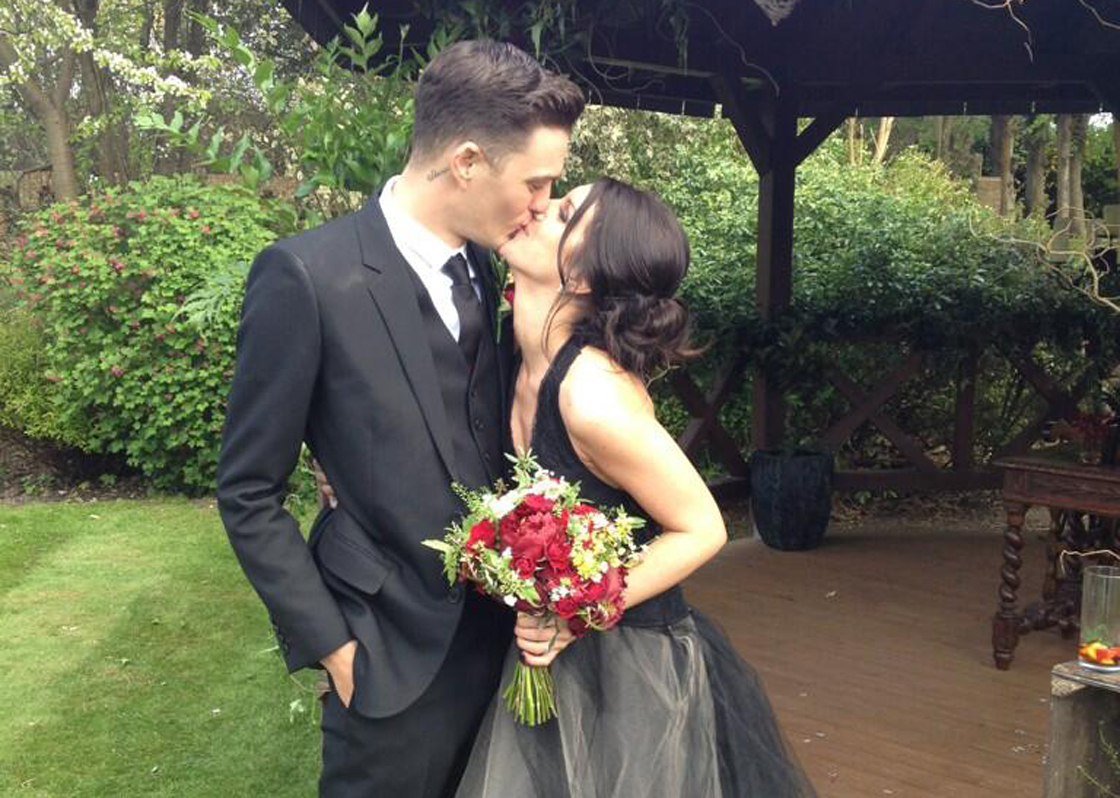 Josh Beech and Shenae Grimes married May 10 in England.