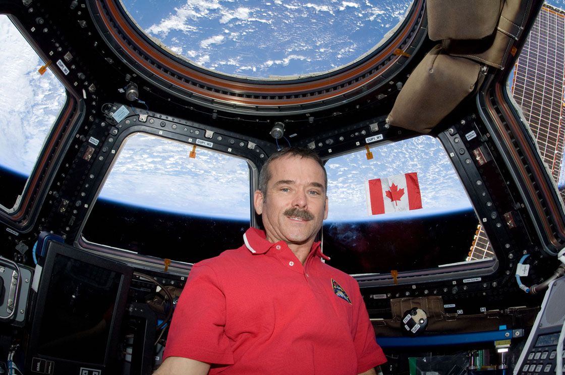 It was one year ago today that Chris Hadfield left Earth and headed toward the International Space Station.