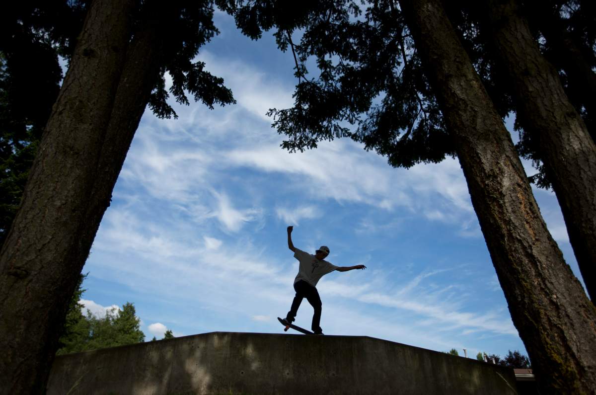 A skateboarder is seen in this file photo. 