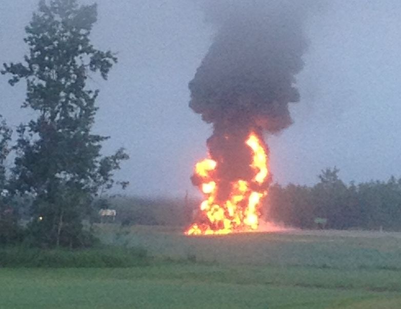Crash scene off Highway 63 and Highway 663 near Boyle. June 24, 2013.