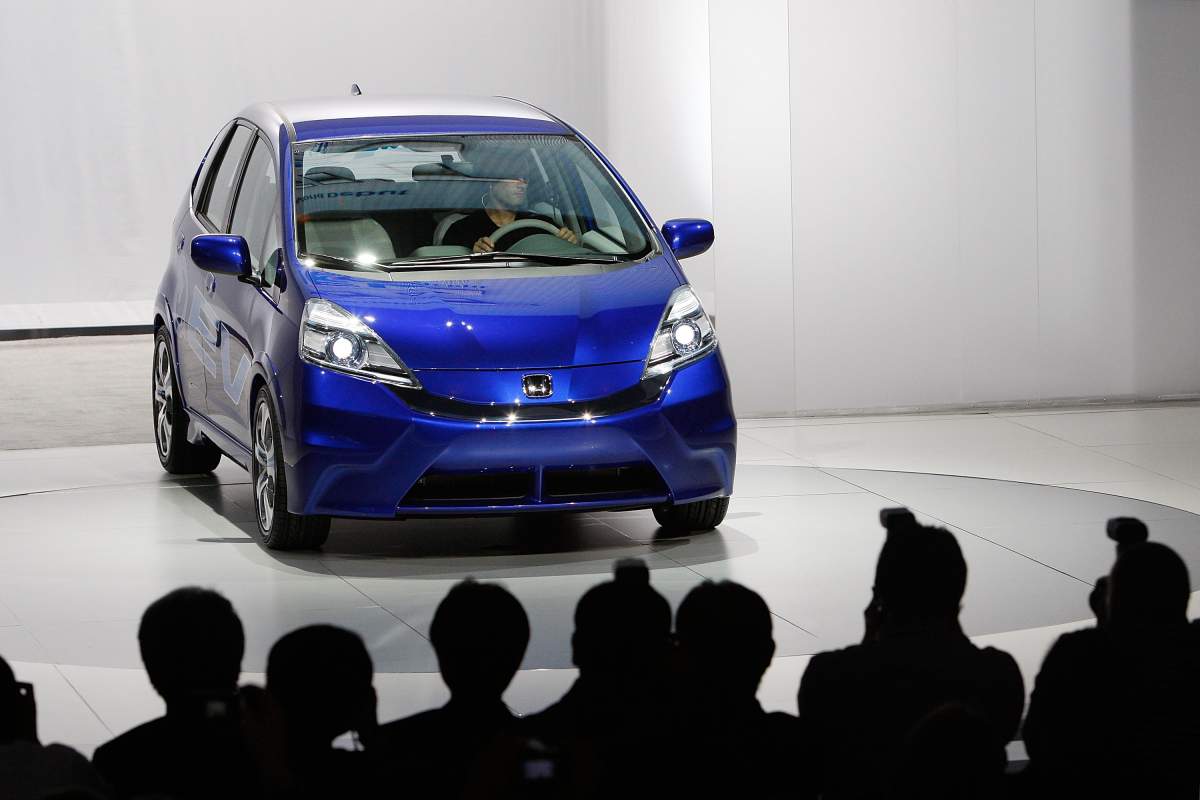 Honda Canada is voluntarily recalling 34,881 Fit vehicles from the 2007 and 2008 model years to replace the master power window switch. (Photo by David McNew/Getty Images).