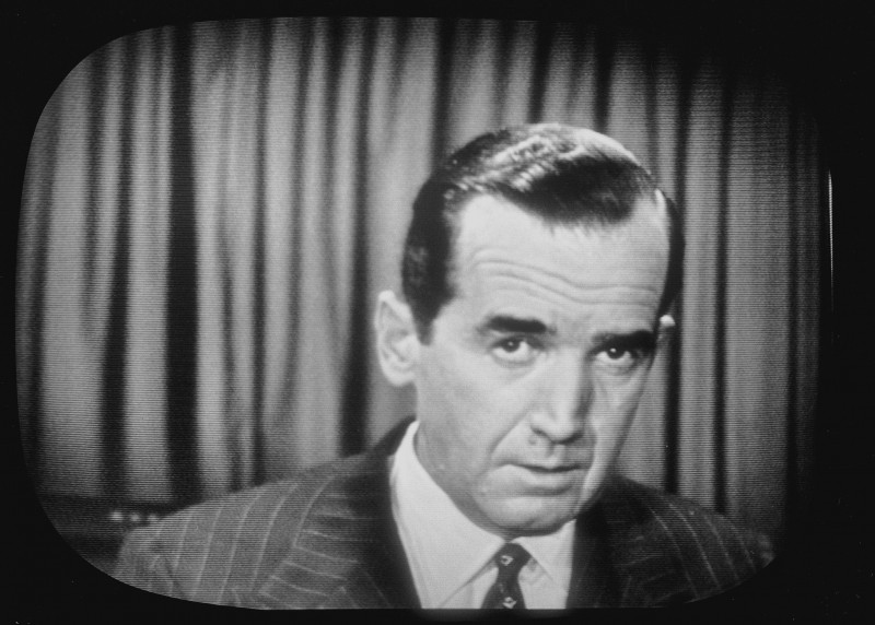 1954 News Edward R. Murrow, "See it Now" speaking on Sen. Joseph McCarthy.
