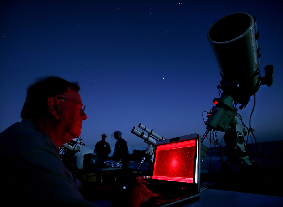 Astronomers are equally concerned about the rise of pilots being "lased" by green laser pointers.