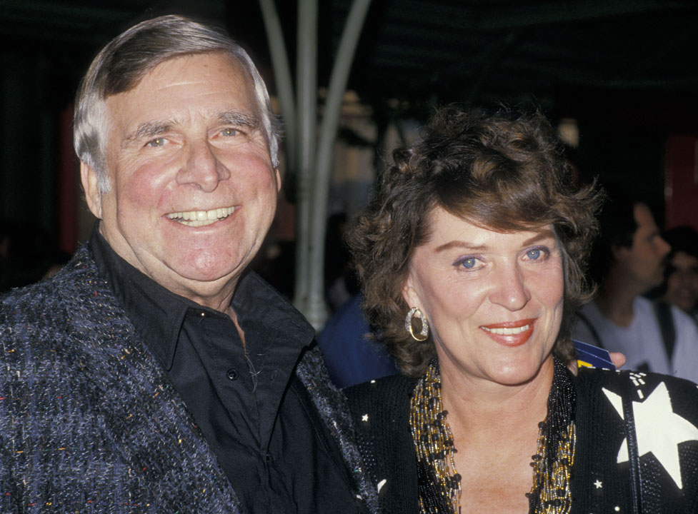 Star Trek creator Gene Roddenberry, with wife Majel Barrett-Roddenberry in 1988.