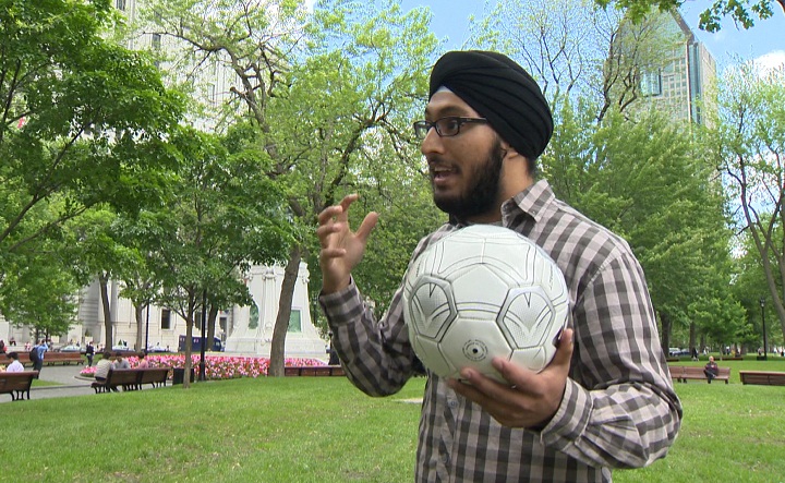 Simar Anand soccer turbans