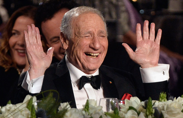 Mel Brooks laughs during a tribute on June 6.