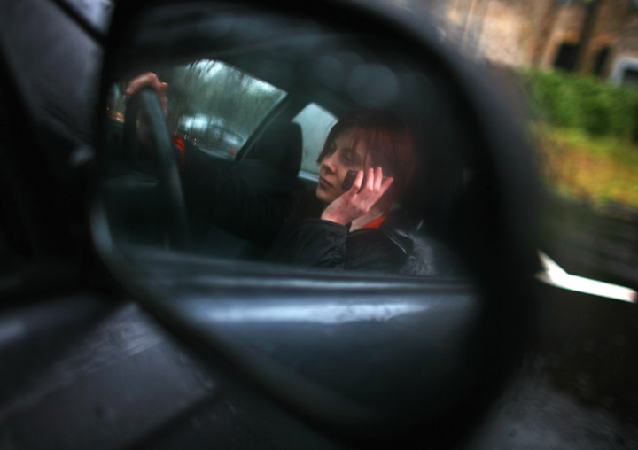 Talking on cellphone while driving
