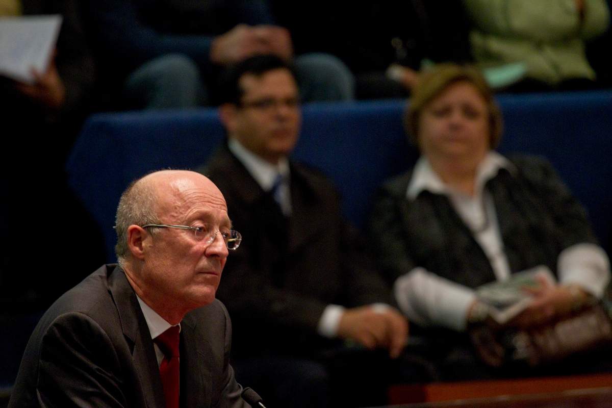 Bill Rutsey, CEO of the Canadian Gaming Association, one of many deputations in Council Chambers at City Hall in Toronto on October 10, 2012, where many voiced their thoughts on the new proposed casino by the Canadian Gaming Association.