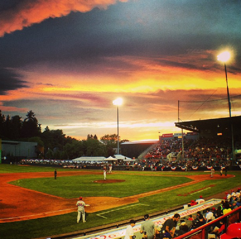 Scotiabank Field at Nat Bailey Stadium in Vancouver.