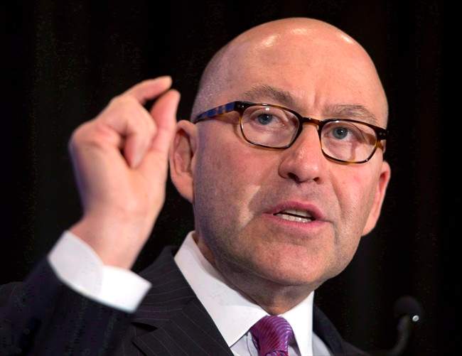 File - U.S. ambassador to Canada David Jacobson delivers a speech on December 4, 2012 in Montreal. 