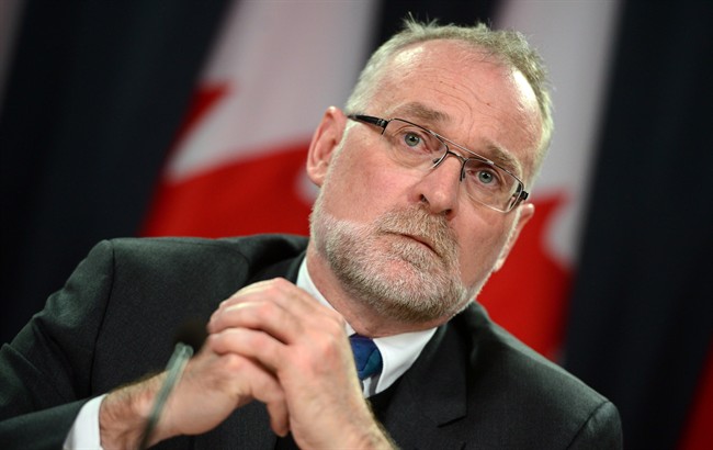 Auditor General of Canada Michael Ferguson speaks to reporters at the National Press Theatre in Ottawa in April 2013. THE CANADIAN PRESS/Sean Kilpatrick.