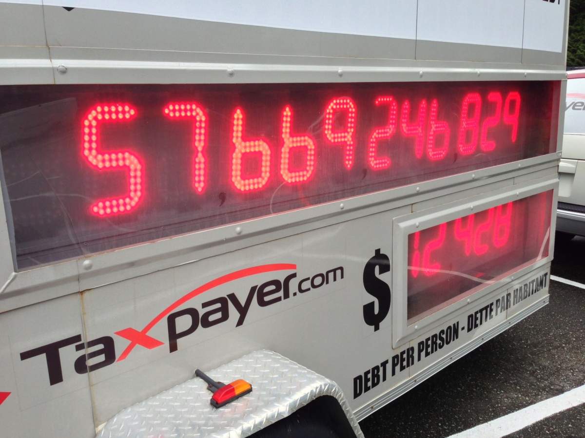 B.C.'s Debt Clock.