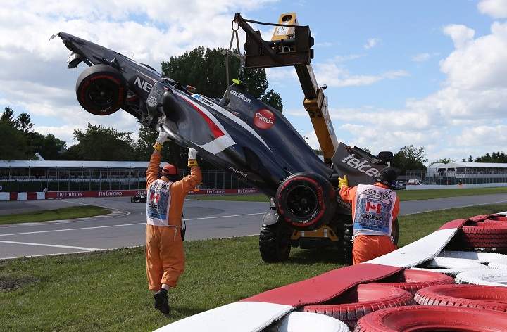 Grand prix crash