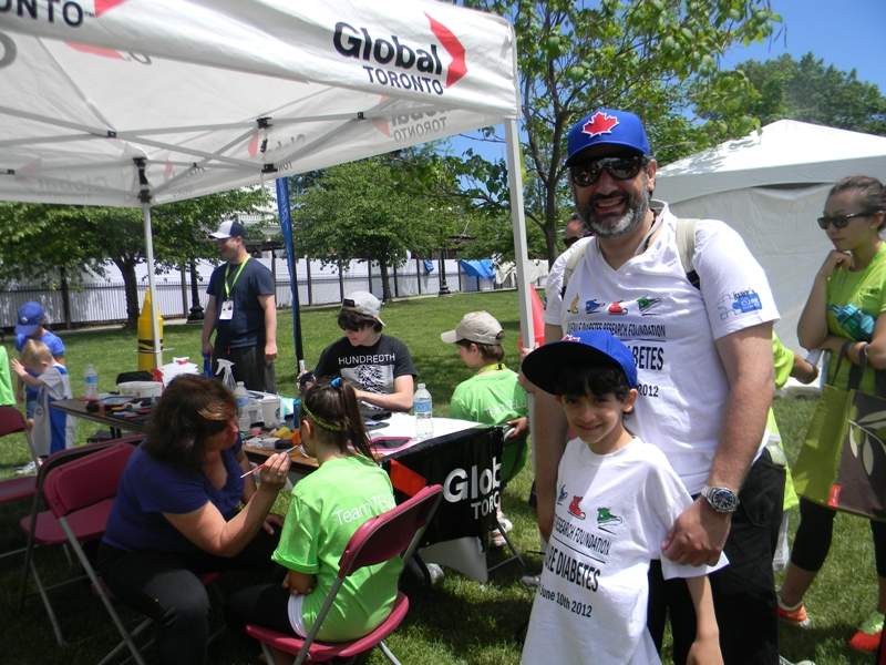 Family Global Toronto tent JDRF Walk