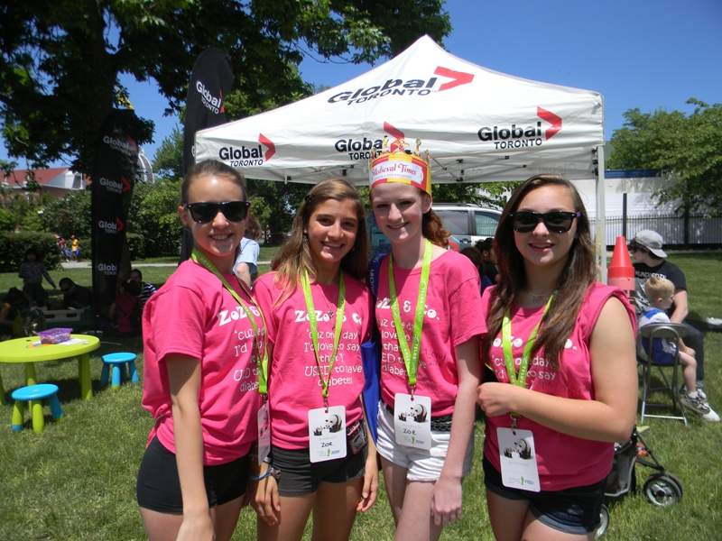JDRF Walk participants Global Toronto tent
