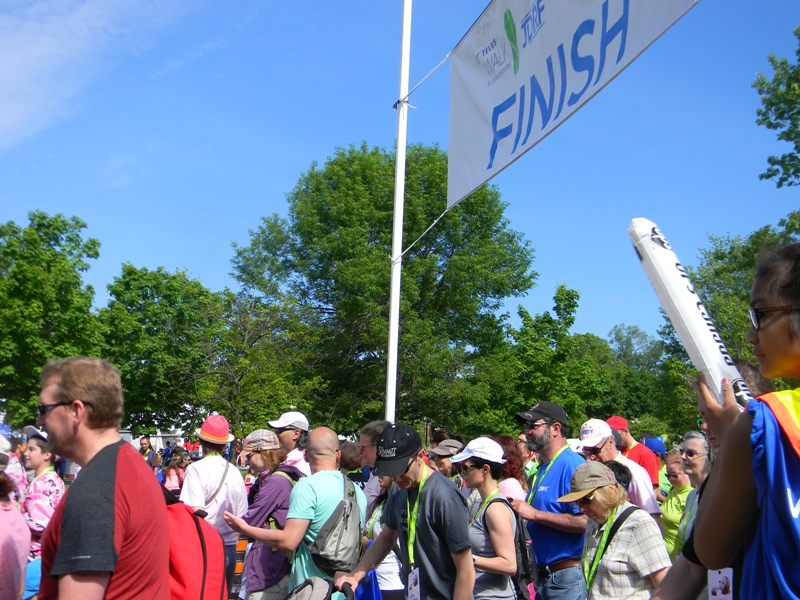 finish line JDRF Walk