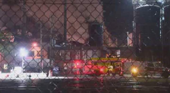 A fire broke out at West Coast Reduction in Vancouver early Saturday morning. 
